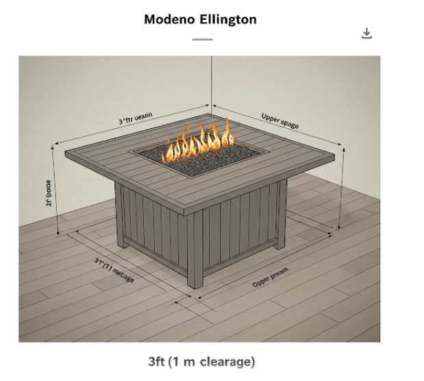 correct fire pit clearance guidelines