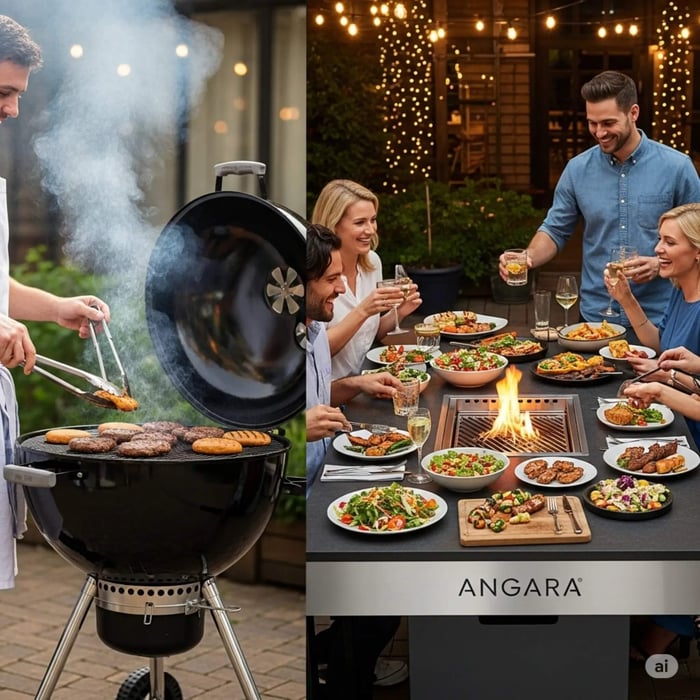 the angara outdoor bbq grill table from ibbq