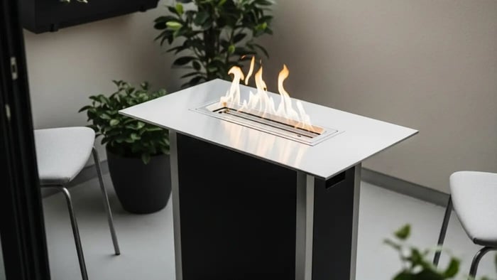 rectangular bioethernol fire pit