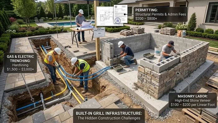 hidden costs of a built-in grill