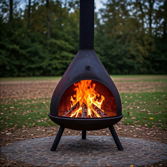 A lean-to fire pit, with logs leaning against a larger log to create a windbreak.