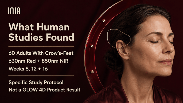 Human study protocol using 630nm red and 850nm near-infrared light for crow's-feet