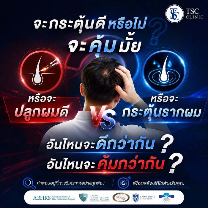 จะกระตุ้นดีหรือไม่ จะคุ้มมั้ย จะปลูกผมดี หรือจะกระตุ้นรากผม อันไหนจะดีกว่ากัน อันไหนจะคุ้มกว่ากัน