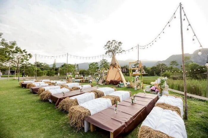 จัดงานแต่งงานในสวน