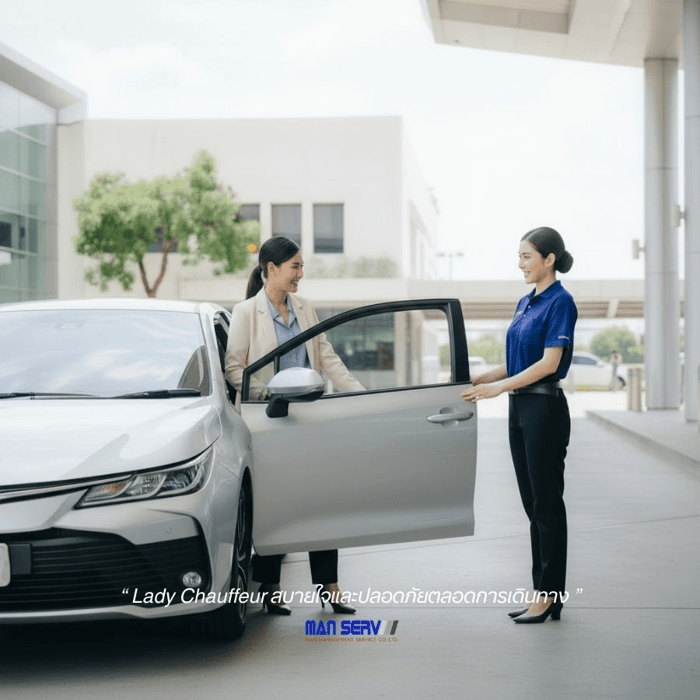Lady Chauffeur by Manserv: Safe & Refined Travel for Executives