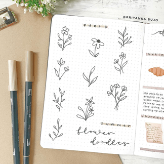10 unique art journal ideas - free hand doodle