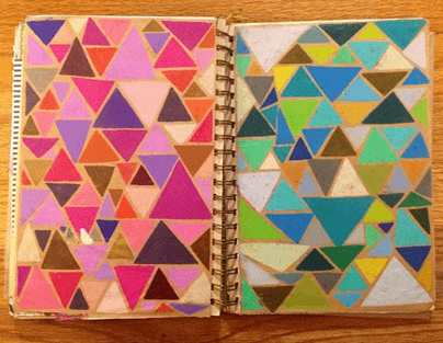 10 unique art journal ideas - abstract art