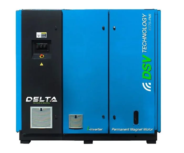 ปั๊มลมสกรูแบบ two stage ประหยัดพลังงานกว่า single stage ถึง 30%