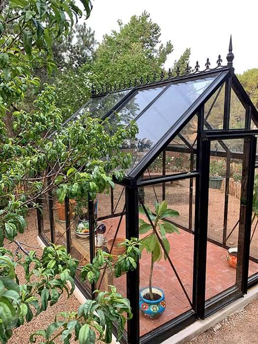 Aluminum and Glass Greenhouse
