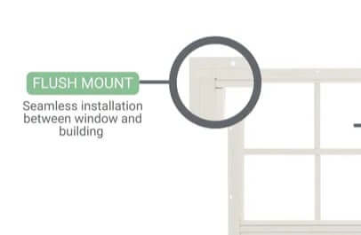 windows for outdoor sheds flush mount