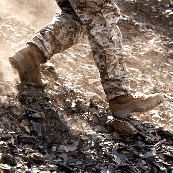 soldier walking while wearing Garmont T8 Tactical Combat boots