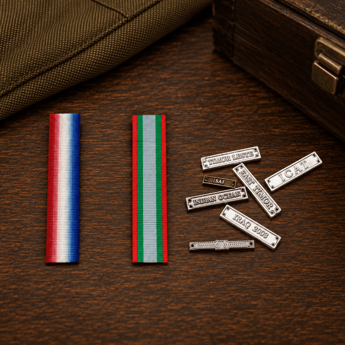 Medal ribbons and medal ribbon bars