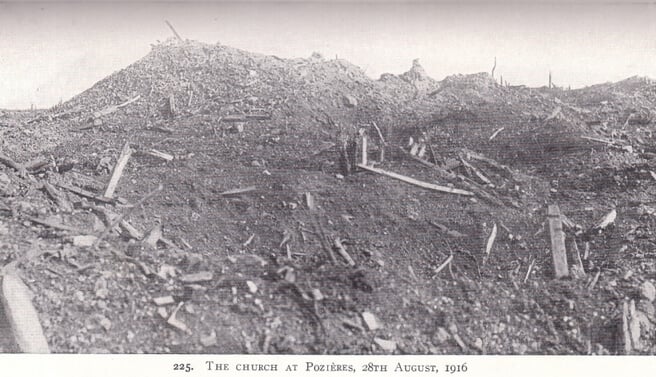 The Church at Pozieres, 28th August 1916