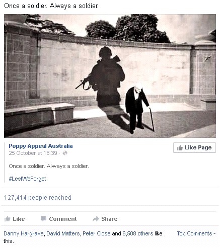 This enhanced photograph was shared across our social media platforms and has become our most successful post to date