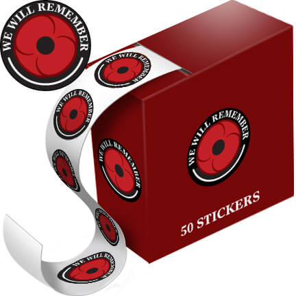 Kids Poppy Stickers Box