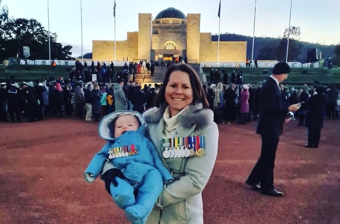 Medals Mounted for Mum and Bub - Bec Dyson