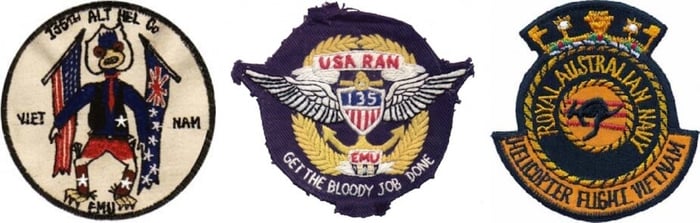 Royal Australian Navy Helicopter Flight Vietnam Unit Patches