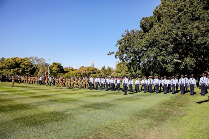 The historic tri-service Royal Guard.