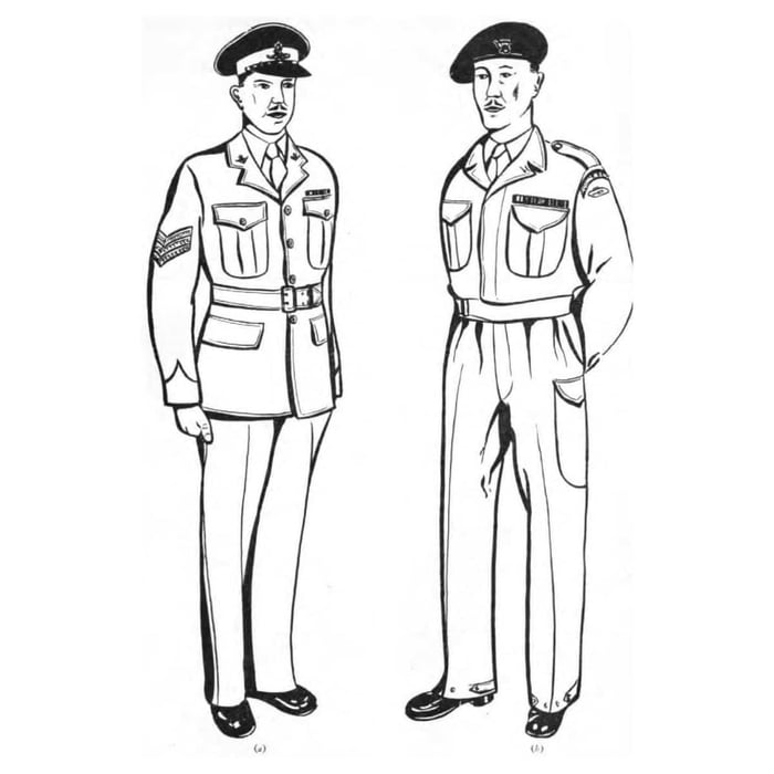 Post War Military uniform - army