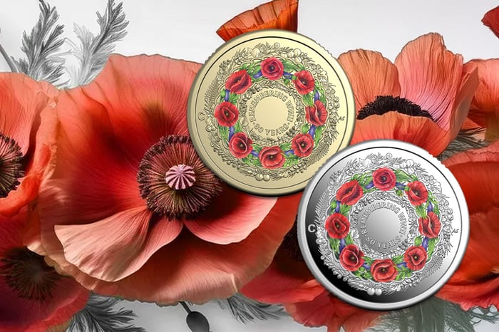 Honouring the End of WWII with the 2025 $2 Poppy Wreath Coins