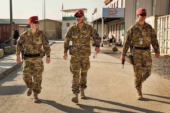 MILITARY POLICE REMAIN IN AFGHANISTAN