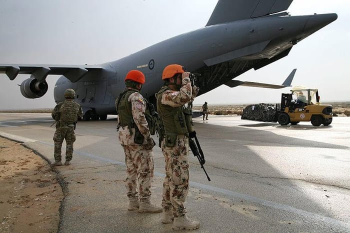 RAAF Giant C-17A Globemaster in Sinai