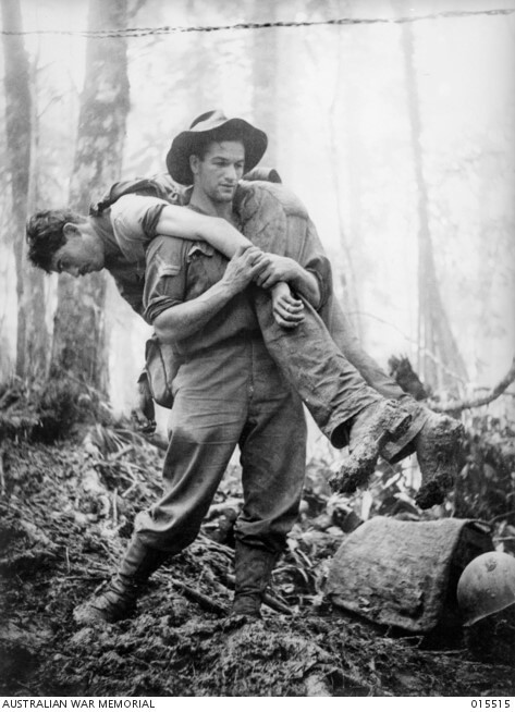MOUNT TAMBU, NEW GUINEA. 2/5TH BATTALION STRETCHER BEARER CORPORAL ...