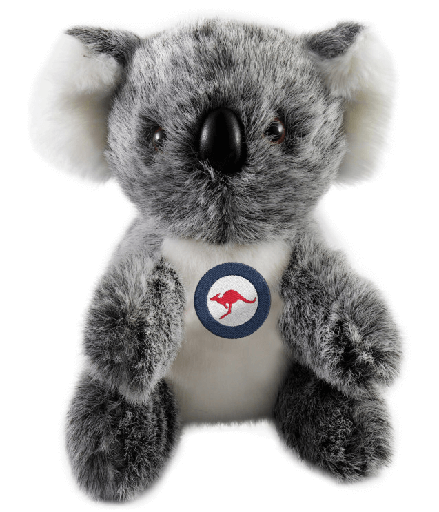 A stuffed animal koala bear  Description automatically generated