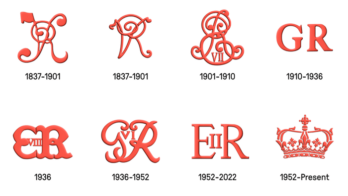 A group of red letters  Description automatically generated