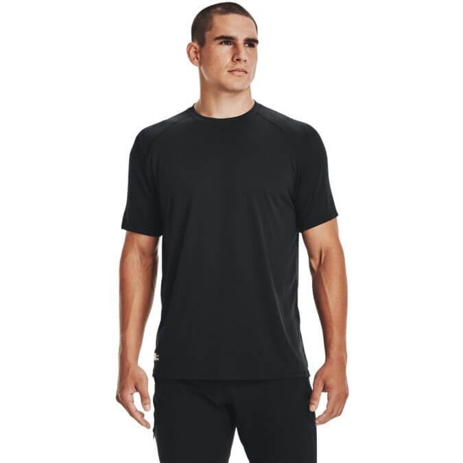 A person wearing a black shirt  Description automatically generated