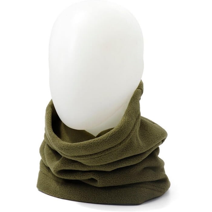 A white head with a scarf around it  Description automatically generated
