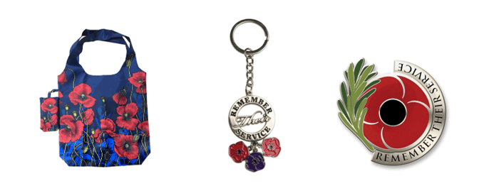 A key chain with a flower design  Description automatically generated