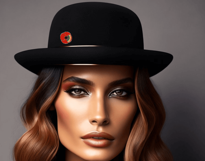 Lapel pin on a hat