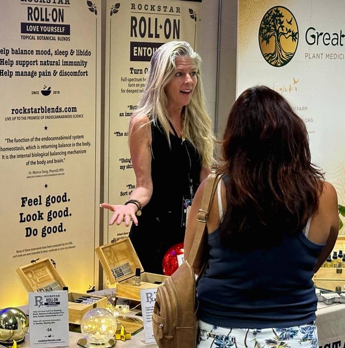 Rockstar Blends booth | Cannadelic 2024