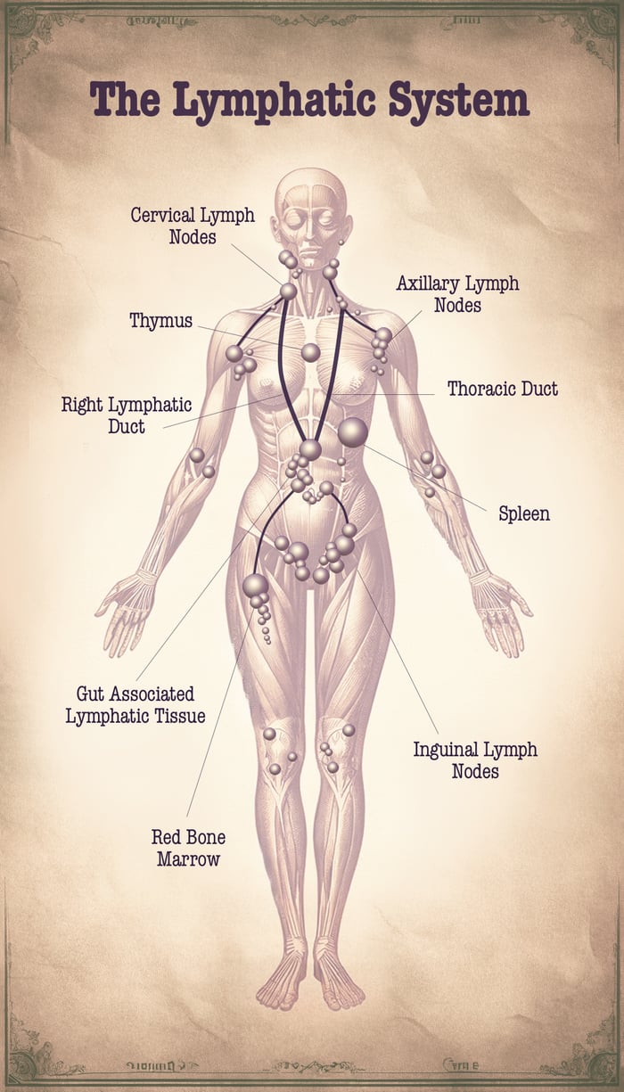 map of lymph nodes in the body