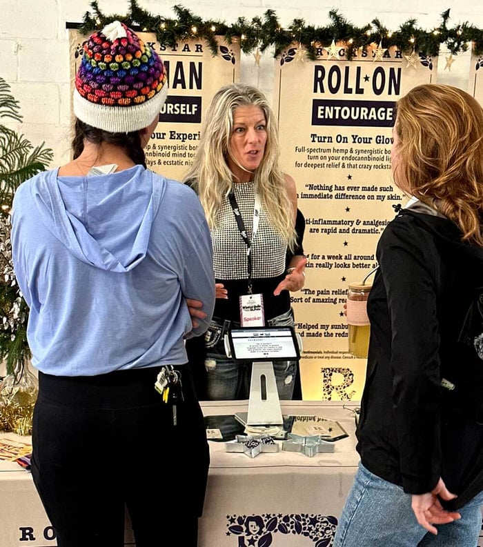 Heather Reillly Hiemstra, founder Rockstar Blends | Winterdelic 2024 expo