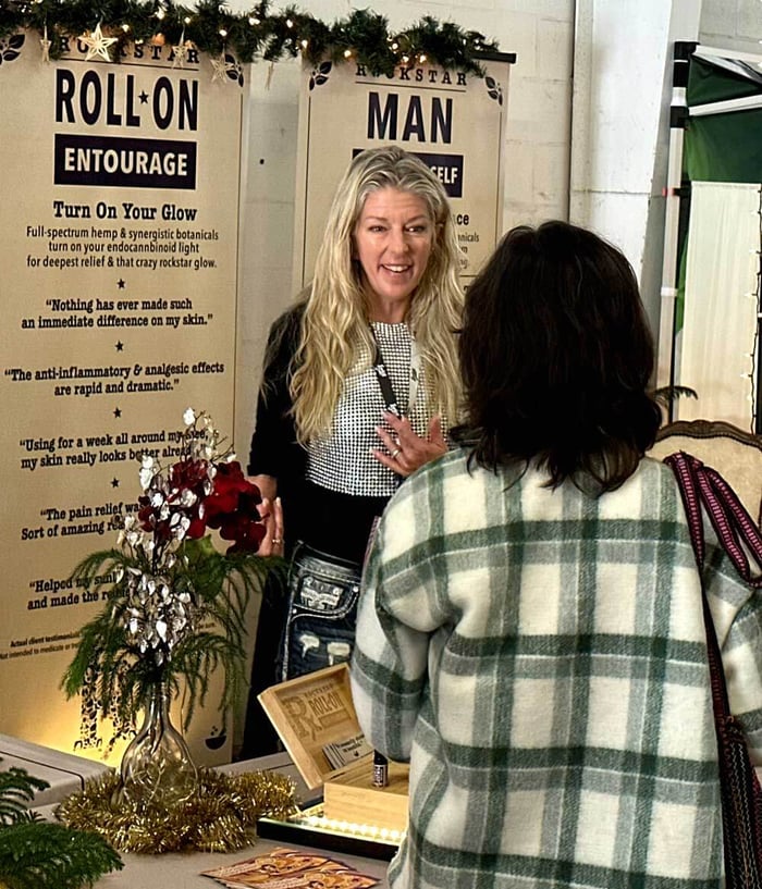 Heather Reillly Hiemstra, founder Rockstar Blends | Winterdelic 2024 expo