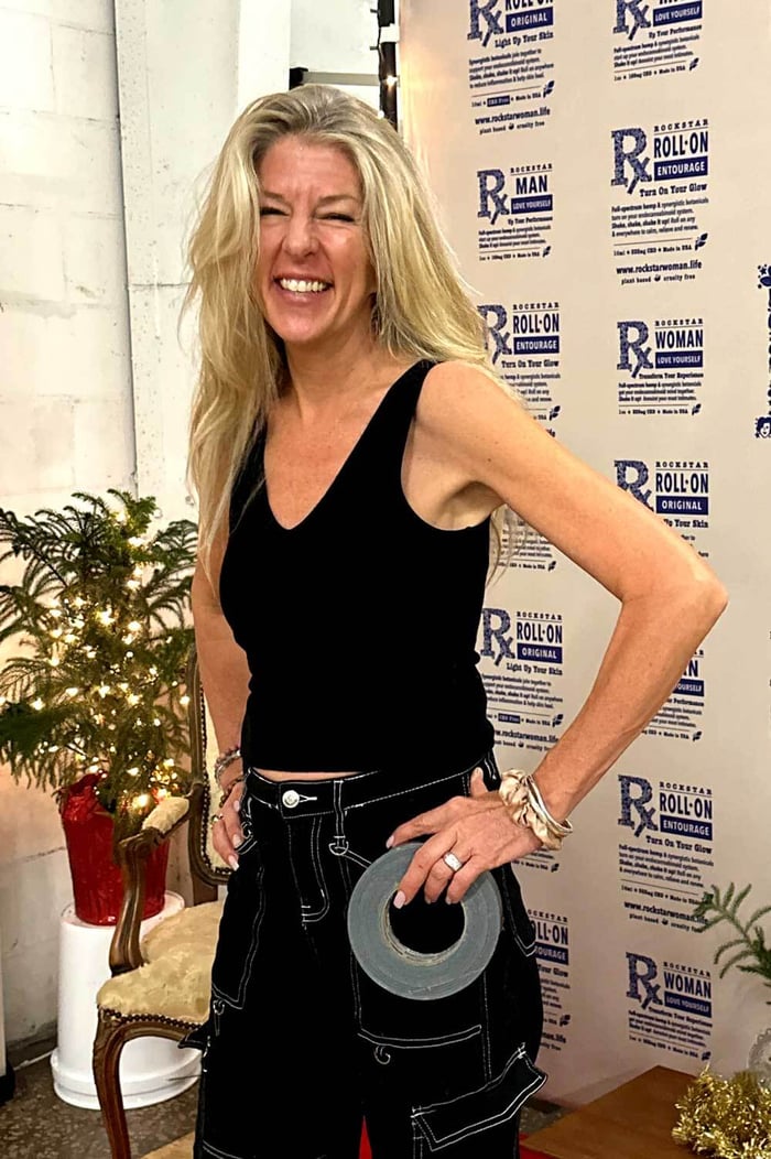 Heather Reillly Hiemstra, founder Rockstar Blends | Winterdelic 2024 setup