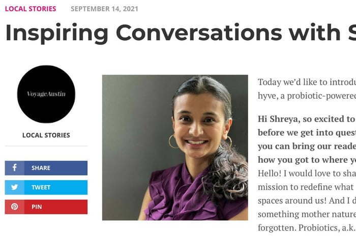 Voyage Austin • Inspiring Conversations with Shreya Patel of Hyve