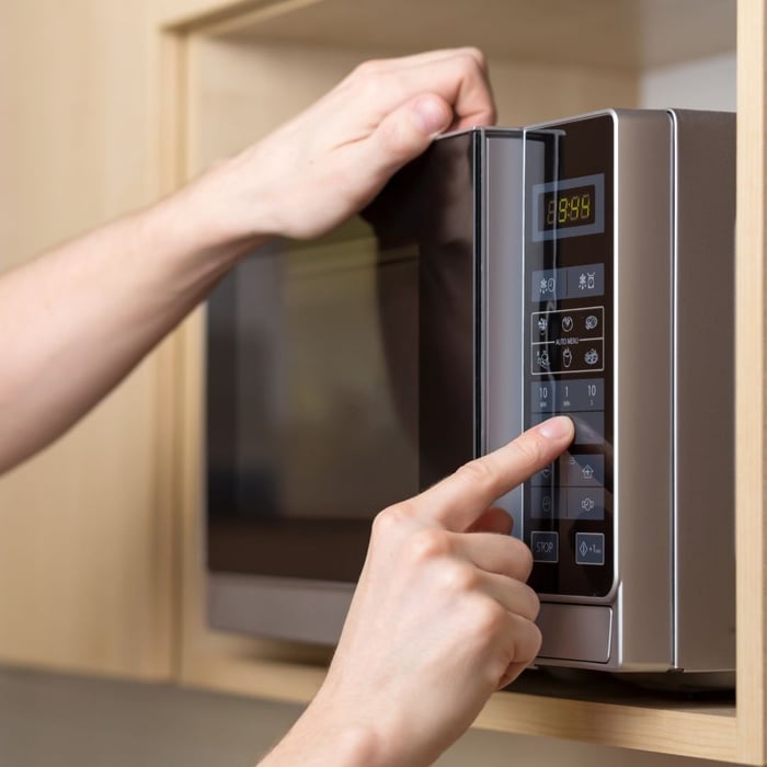 Microwave cleaning