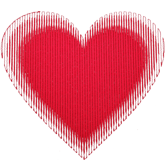Animated Embroidery with Photo Flash-Embroidery Heart