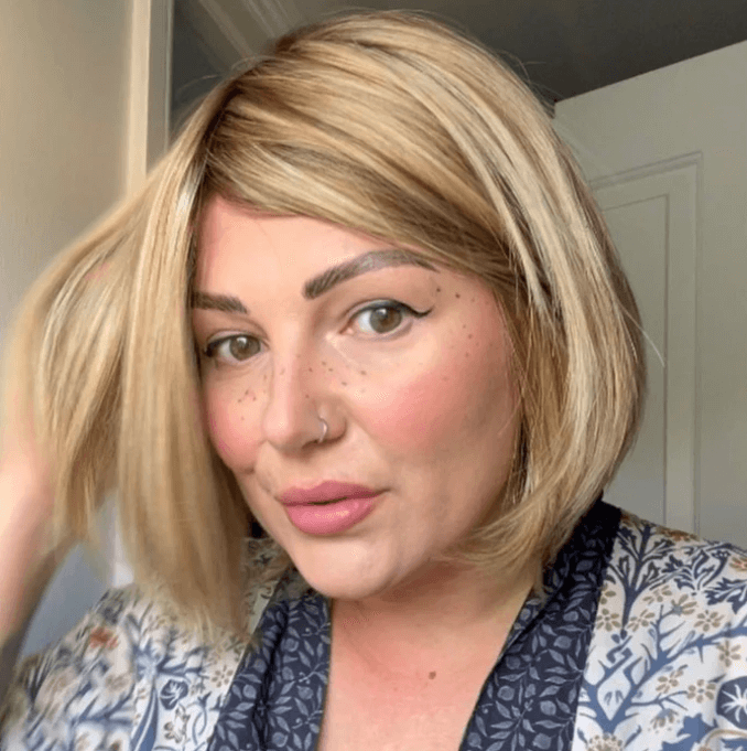 Hera 8" | Remy Human Hair Lace Front Wig (Hand-Tied)