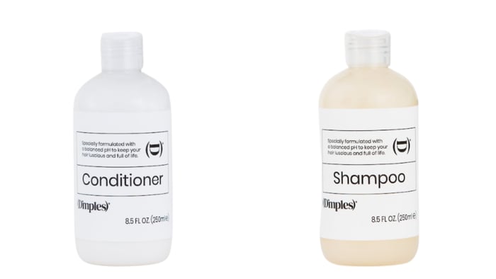 Shampoo and conditioner for wigs and hair toppers.