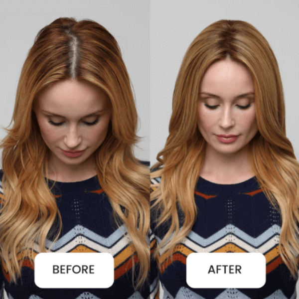 small hair topper size before and after