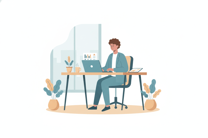 Small business owner reviewing IT support costs and coverage options on a laptop