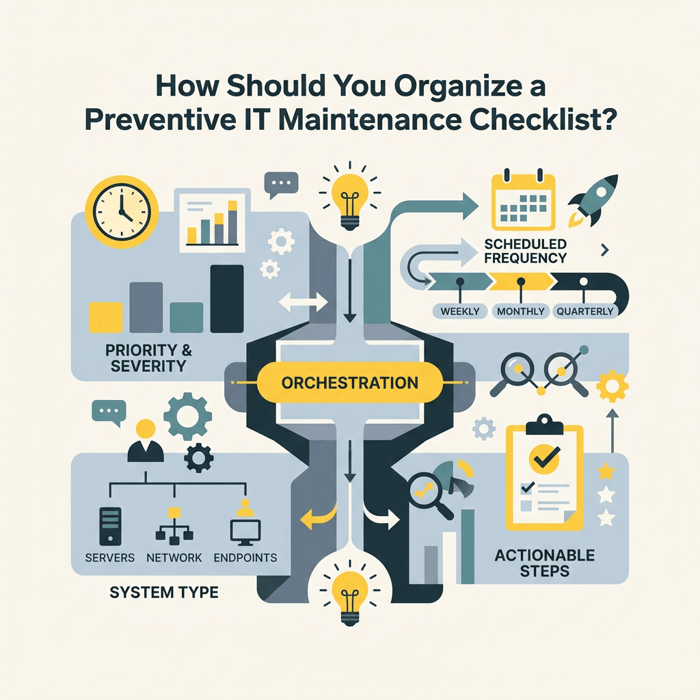 How Should You Organize a Preventive IT Maintenance Checklist?