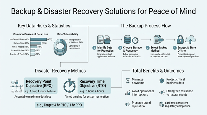 Backup and Disaster Recovery Solutions for Peace of Mind infographic