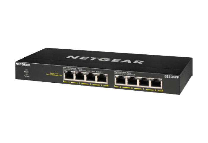 300 Series SOHO Unmanaged Switch - GS308PP | NETGEAR