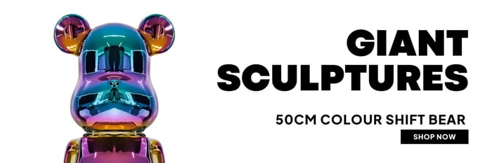 50cm Colour shift giant bear sculpture buy now banner