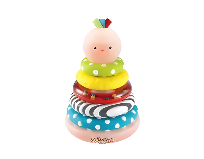 multicoloured children's growing rings